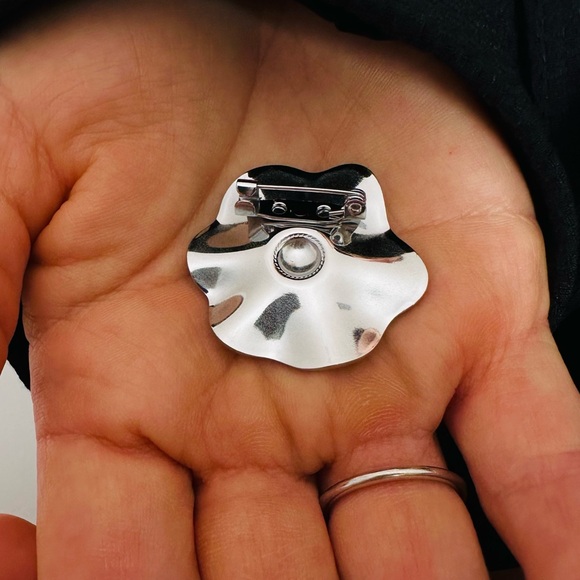 New Bloom of Radiance Brooch floral boho silver - Picture 5 of 6